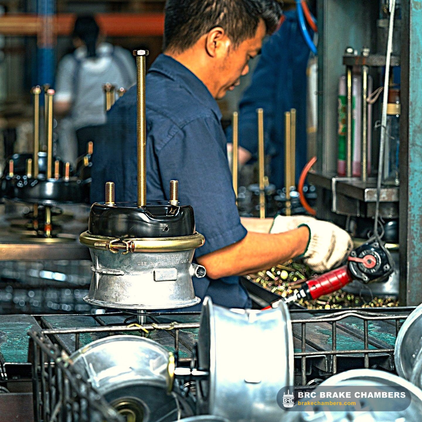 Factory Brake Chamber Assembly & Quality Control
